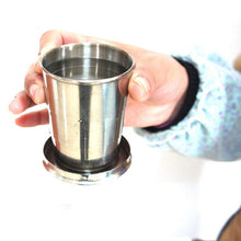 S/M/L STAINLESS STEEL COLLAPSIBLE FOLDING CUP