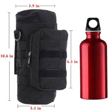 MOLLE ZIPPERED MULTI POCKET WATER BOTTLE POUCH