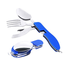 4 IN 1  STAINLESS STEEL FOLDABLE FORK/SPOON