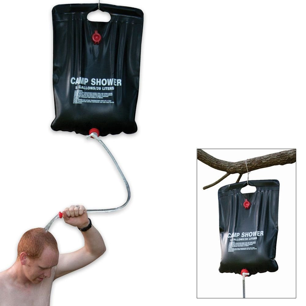 20L/5 GALLON FORDABLE CAMP SHOWER BAG