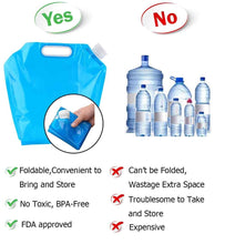 BPA-FREE FOLDING DRINKING WATER STORAGE BAG