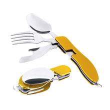 4 IN 1  STAINLESS STEEL FOLDABLE FORK/SPOON