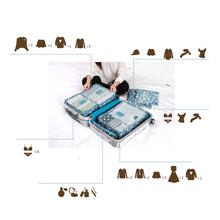 6 PC TRAVEL LUGGAGE STORAGE CUBES