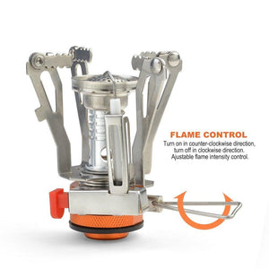 ULTRA MINI METAL FOLDABLE GAS STOVE (9X9X8CM)