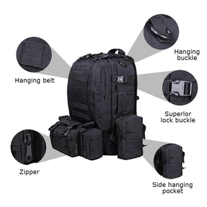 50L MOLLE DETACHABLE TACTICAL BACKPACK