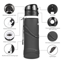 750ML COLLAPSIBLE BPA FREE SILICONE WATER BOTTLE (FDA APPROVED)