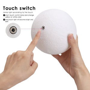 3D LUNAR MOON LED LAMP
