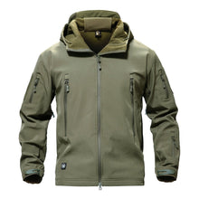 TACTICAL SOFTSHELL FLEECE HOODED JACKET/COAT