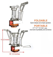 ULTRA MINI METAL FOLDABLE GAS STOVE (9X9X8CM)