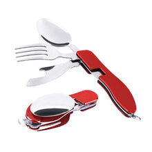 4 IN 1  STAINLESS STEEL FOLDABLE FORK/SPOON