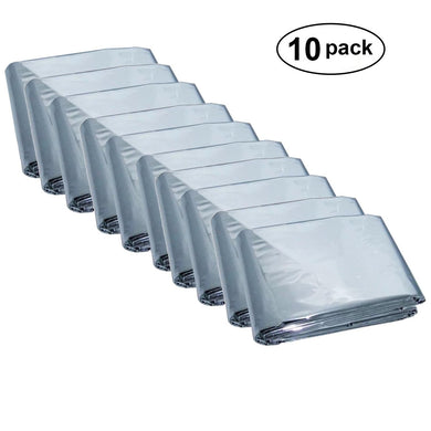 (10 PACK) 210 x 130 CM WATER PROOF EMERGENCY THERMAL FOIL