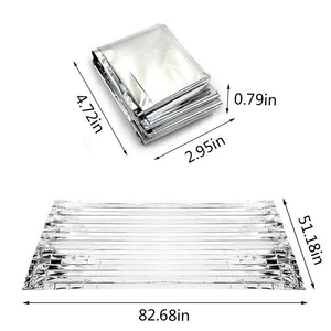 (10 PACK) 210 x 130 CM WATER PROOF EMERGENCY THERMAL FOIL