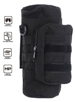 MOLLE ZIPPERED MULTI POCKET WATER BOTTLE POUCH