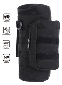 MOLLE ZIPPERED MULTI POCKET WATER BOTTLE POUCH
