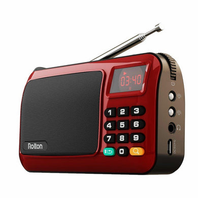 Rolton W405 Mini Portable FM Radio/Speaker/Music Player/Flashlight/Mem Card/USB - Gear Consumer