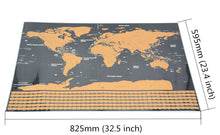 GLOBETROTTER SCRATCHABLE WORLD MAP - DELUXE EDITION