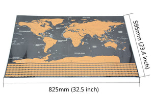 GLOBETROTTER SCRATCHABLE WORLD MAP - DELUXE EDITION