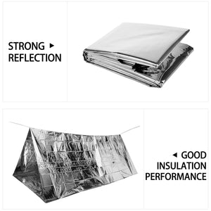 (10 PACK) 210 x 130 CM WATER PROOF EMERGENCY THERMAL FOIL