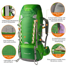 60L INTERNAL FRAME BACKPACK *RAIN COVER INCLUDED*