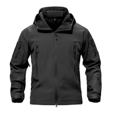 TACTICAL SOFTSHELL FLEECE HOODED JACKET/COAT