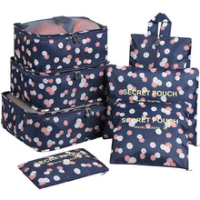6 PC TRAVEL LUGGAGE STORAGE CUBES