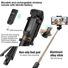 3 IN 1 WIRELESS BLUETOOTH SELFIE STICK & TRIPOD