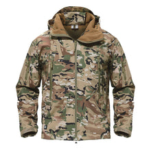 TACTICAL SOFTSHELL FLEECE HOODED JACKET/COAT