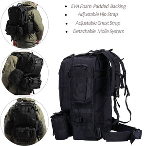 50L MOLLE DETACHABLE TACTICAL BACKPACK