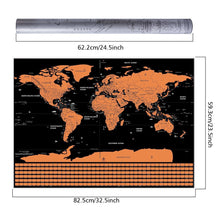 GLOBETROTTER SCRATCHABLE WORLD MAP - DELUXE EDITION
