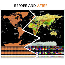 GLOBETROTTER SCRATCHABLE WORLD MAP - DELUXE EDITION