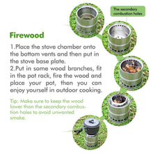 Lightweight Portable Stainless Steel Outdoor Wood/Alcohol Stove - Gear Consumer
