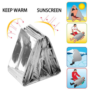 (10 PACK) 210 x 130 CM WATER PROOF EMERGENCY THERMAL FOIL