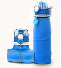 750ML COLLAPSIBLE BPA FREE SILICONE WATER BOTTLE (FDA APPROVED)