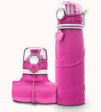 750ML COLLAPSIBLE BPA FREE SILICONE WATER BOTTLE (FDA APPROVED)