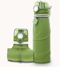 750ML COLLAPSIBLE BPA FREE SILICONE WATER BOTTLE (FDA APPROVED)