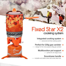 1L "Fire Maple" X2 Ultra Light Windproof Personal Flash™ Cooking System - Gear Consumer