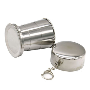 S/M/L STAINLESS STEEL COLLAPSIBLE FOLDING CUP