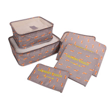 6 PC TRAVEL LUGGAGE STORAGE CUBES
