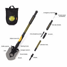 14-IN-1 PORTABLE FOLDING CAMPING STAINLESS STEEL SHOVEL