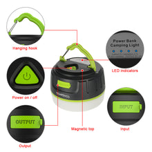 2-IN-1 3000MAH LED MAGNETIC CAMPING LANTERN/LIGHT (RECHARGEABLE)