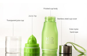 H20 650ML WATER BOTTLE AND FRUIT INFUSER