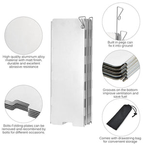 10 Plate Foldable Windscreen - Gear Consumer