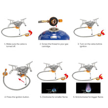 Mini 3000W Camping Fordable Gas Stove - Gear Consumer
