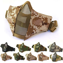 TACTICAL LOWER HALF STEEL MESH FACE MASK