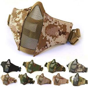 TACTICAL LOWER HALF STEEL MESH FACE MASK