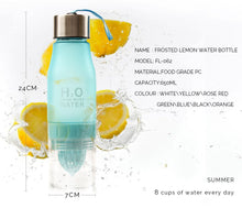 H20 650ML WATER BOTTLE AND FRUIT INFUSER