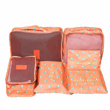 6 PC TRAVEL LUGGAGE STORAGE CUBES