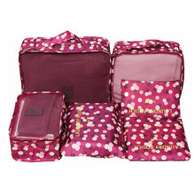 6 PC TRAVEL LUGGAGE STORAGE CUBES
