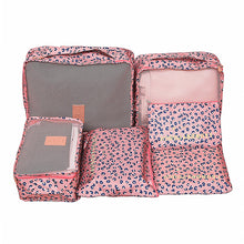 6 PC TRAVEL LUGGAGE STORAGE CUBES