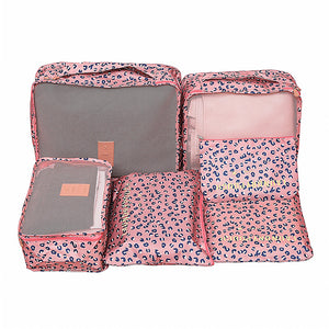 6 PC TRAVEL LUGGAGE STORAGE CUBES